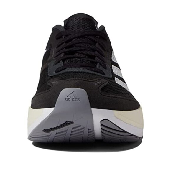 adidas Womens Adizero Boston 11 Running Shoes Core Black/White/Gray Heather - Picture 4 of 4